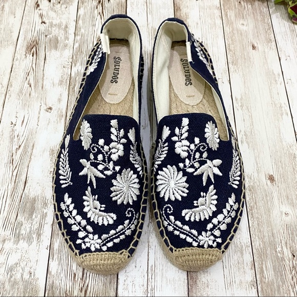 Soludos Embroidered Ibiza Smoking Slippers Espadrille 7 - Picture 4 of 16